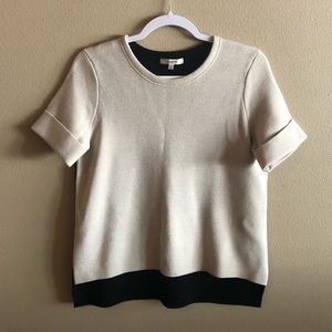 Madewell Short-Sleeve Sweater in Colorblock